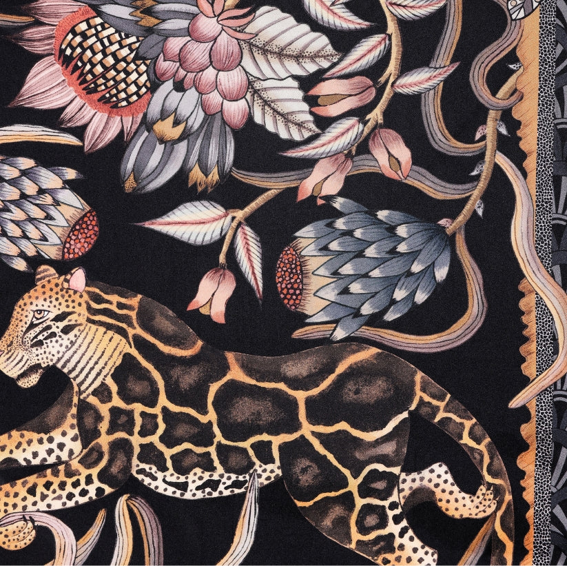 Protea Plains Silk Scarf Dusk 90