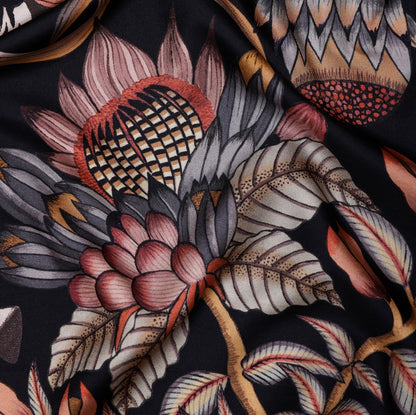 Protea Plains Silk Scarf Dusk 90