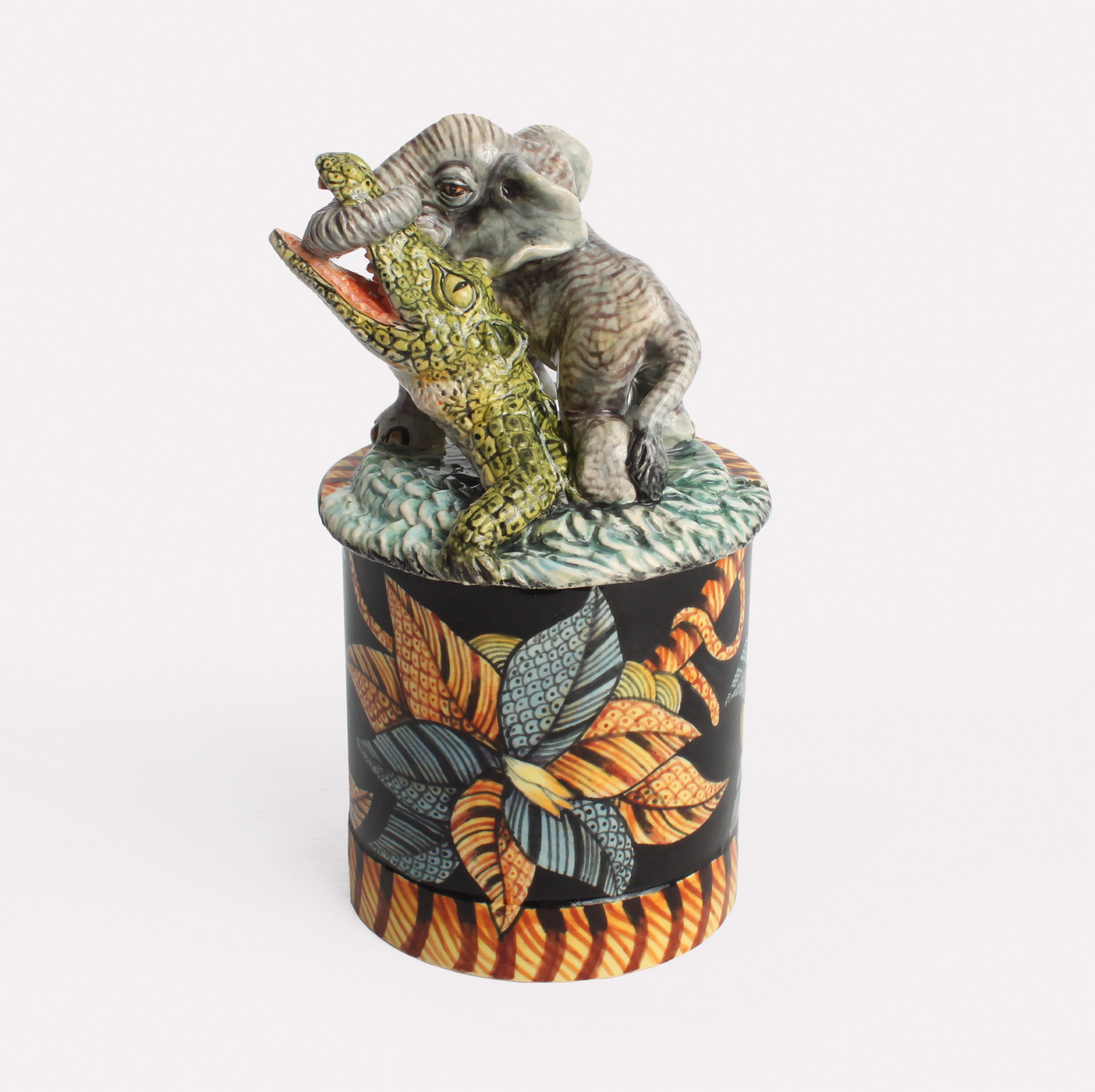 Elephant and Crocodile Spirit Candle