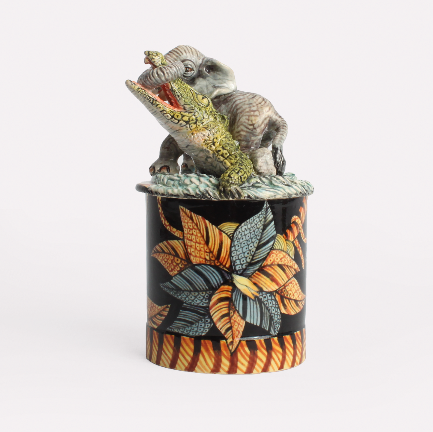 Elephant and Crocodile Spirit Candle