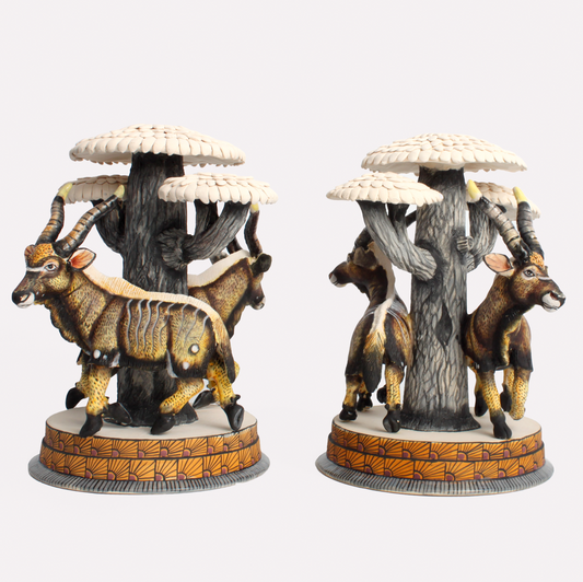 Kudu Candle Holders