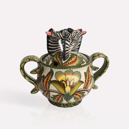 Zebra Sugar Pot