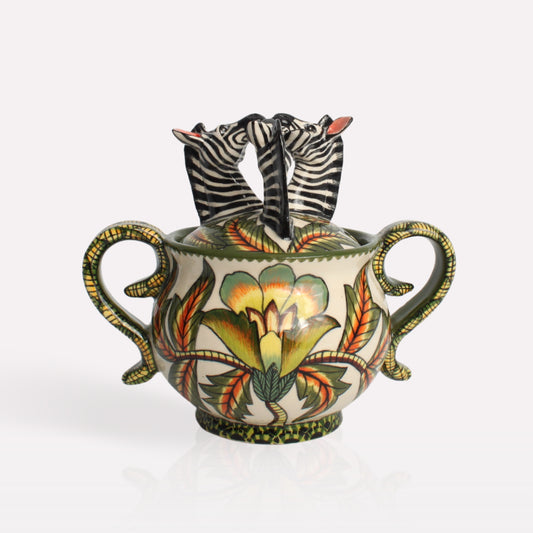 Zebra Sugar Pot