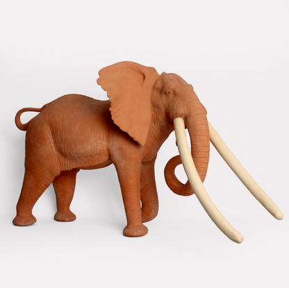 Terracotta Elephant Sculpture