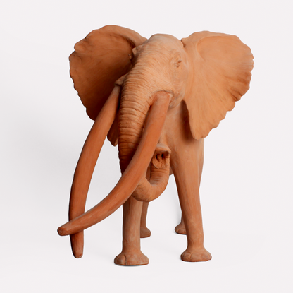 Terracotta Elephant Sculpture