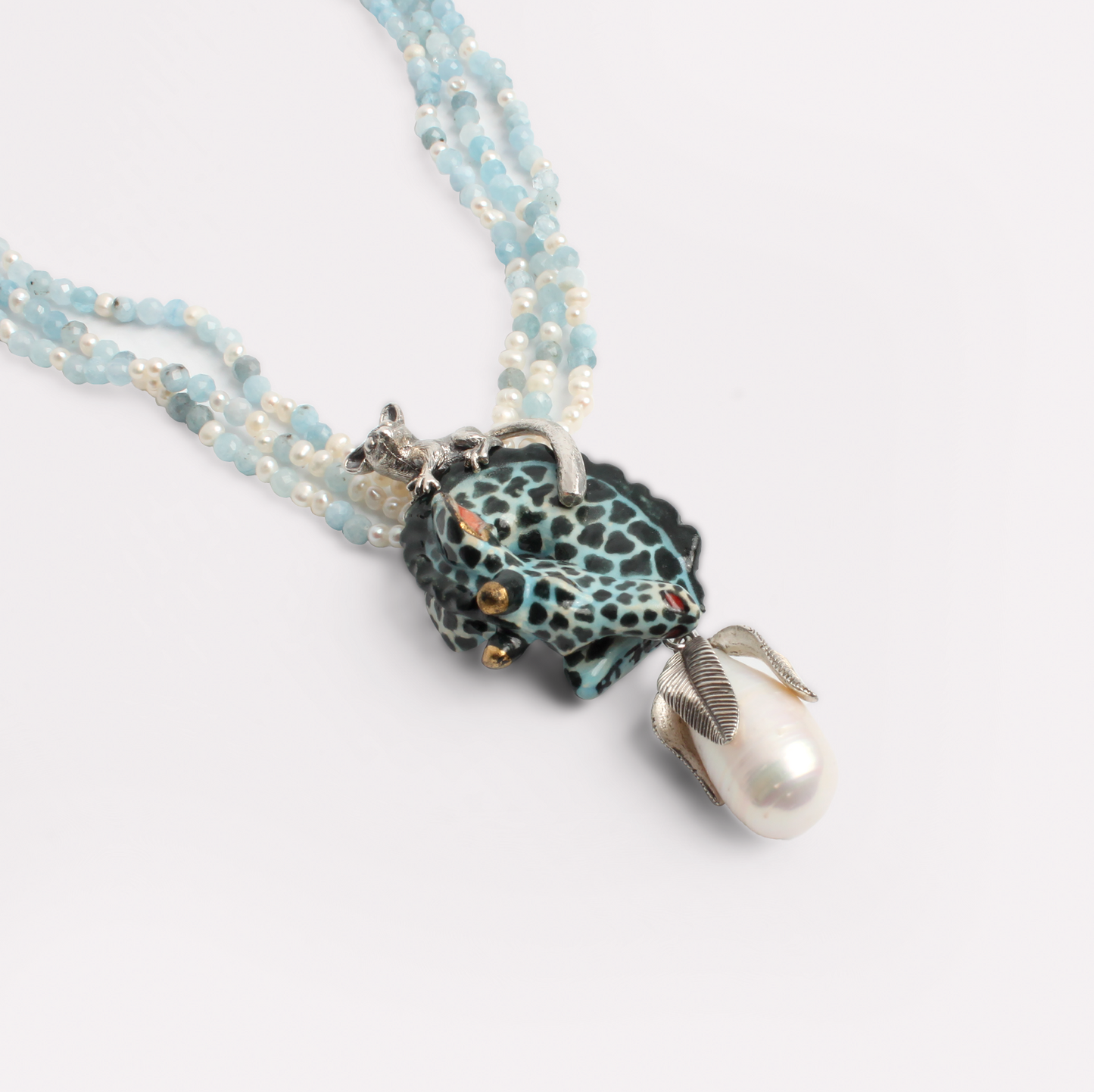 Blue Giraffe and Nagapie Pendant