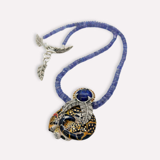 Lapis Lazuli Leopard Necklace