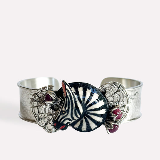 Zebra & Ruby Cuff