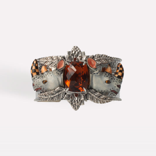 Rhino Warrior Brandy Citrine Cuff