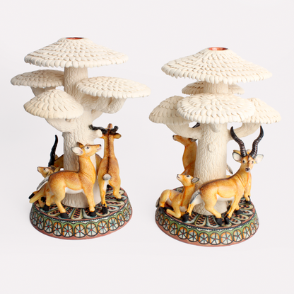 Springbok Candle Holders