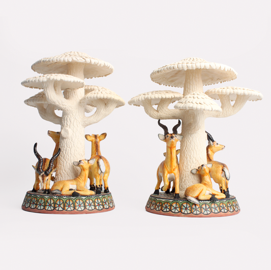 Springbok Candle Holders