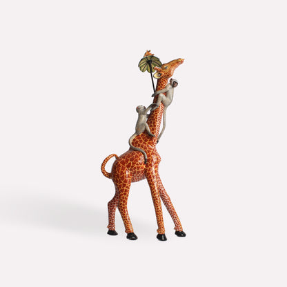 Giraffe and Monkey Rider