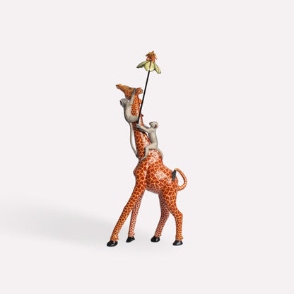 Giraffe and Monkey Rider