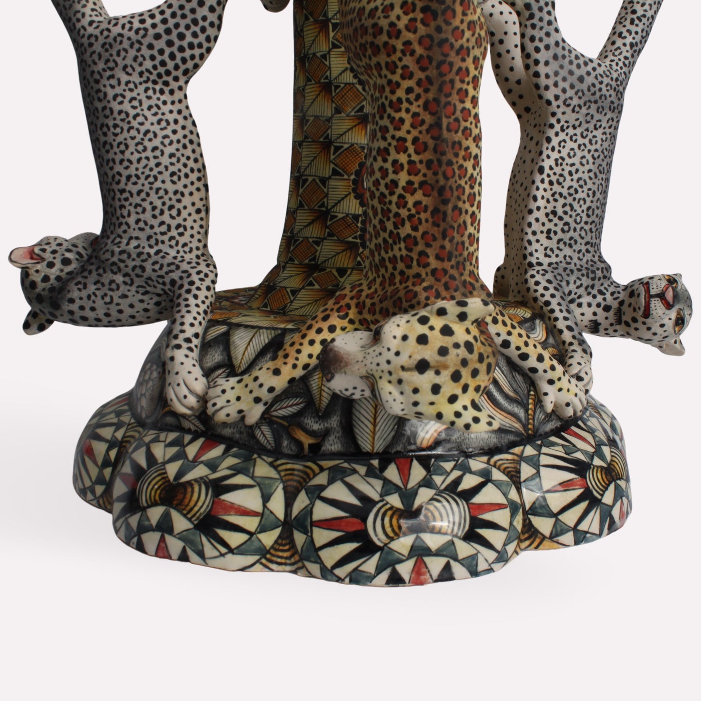 Midnight Whispers Leopard Candle Holders