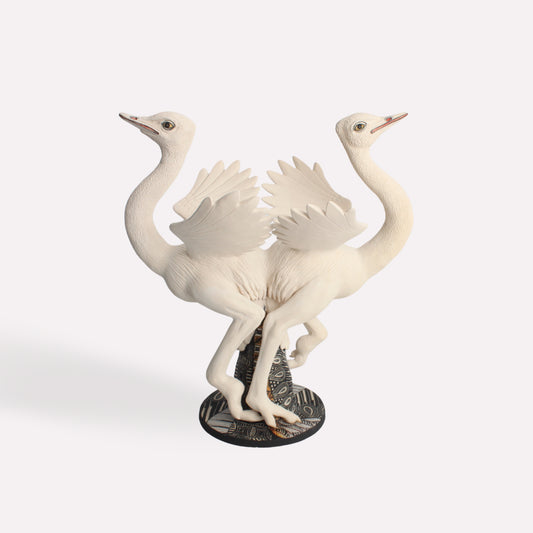 Ostrich Egg Holder Sculpture