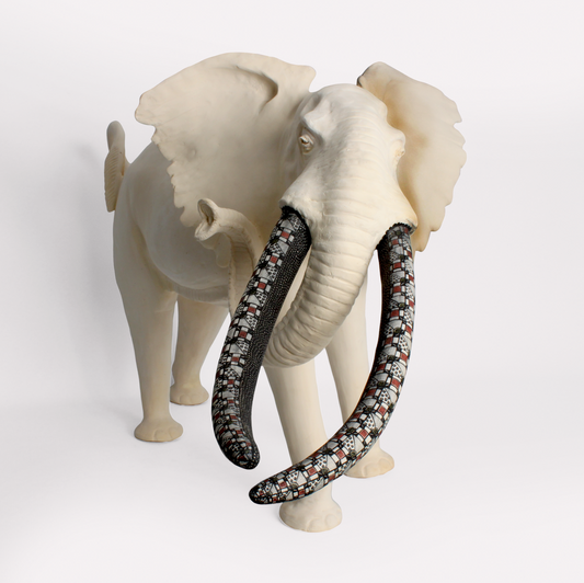 Pearl Tusker Sculpture