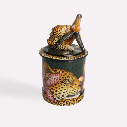 Leopard and Buck Spirit Candle