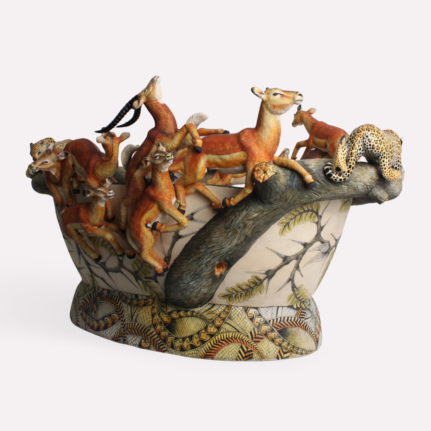 Impala and Leopard Bowl