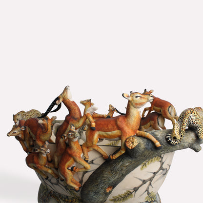 Impala and Leopard Bowl