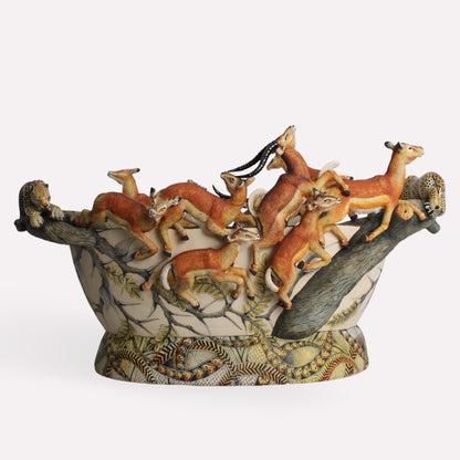 Impala and Leopard Bowl