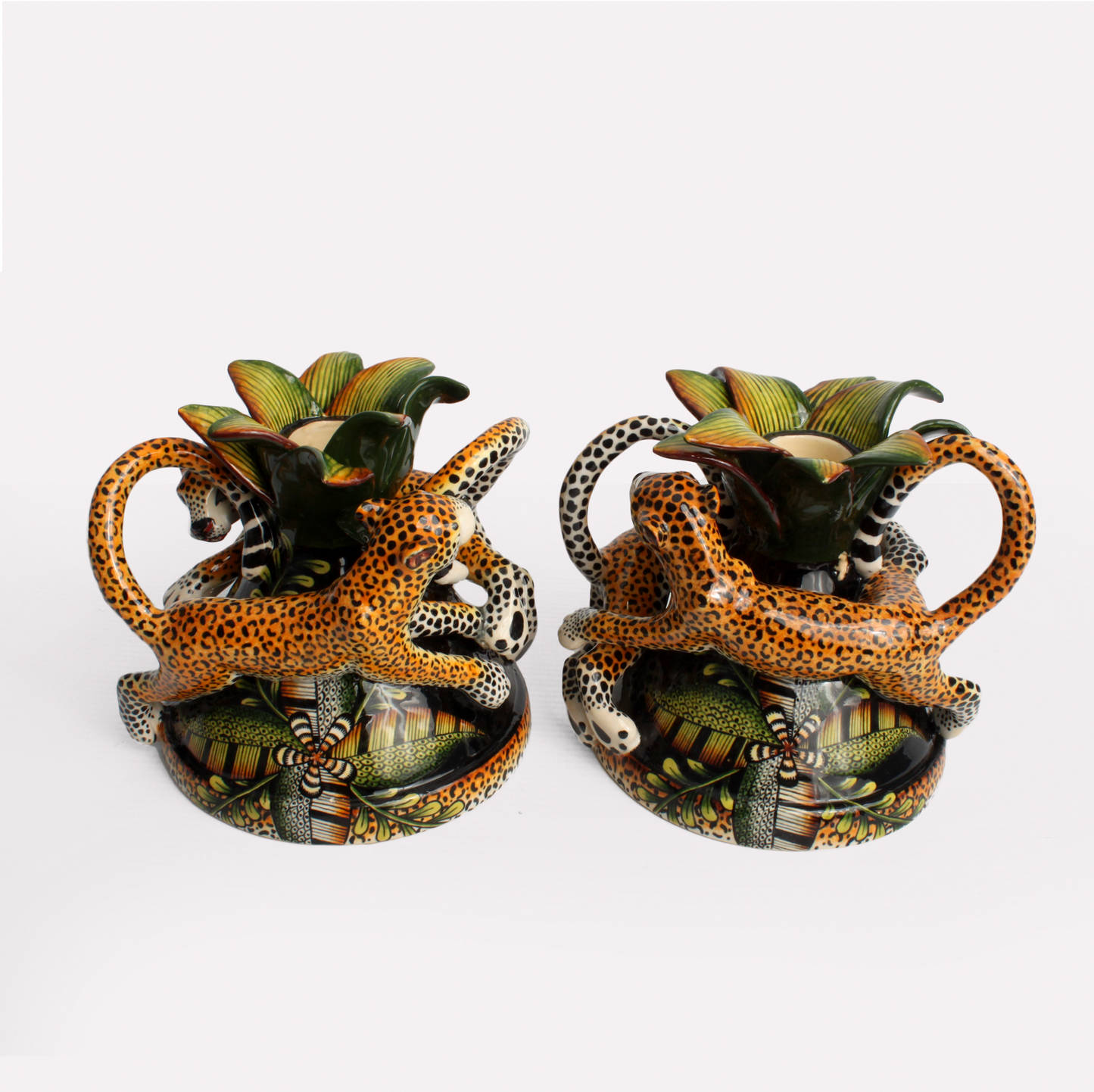 Leopard Candle Holders