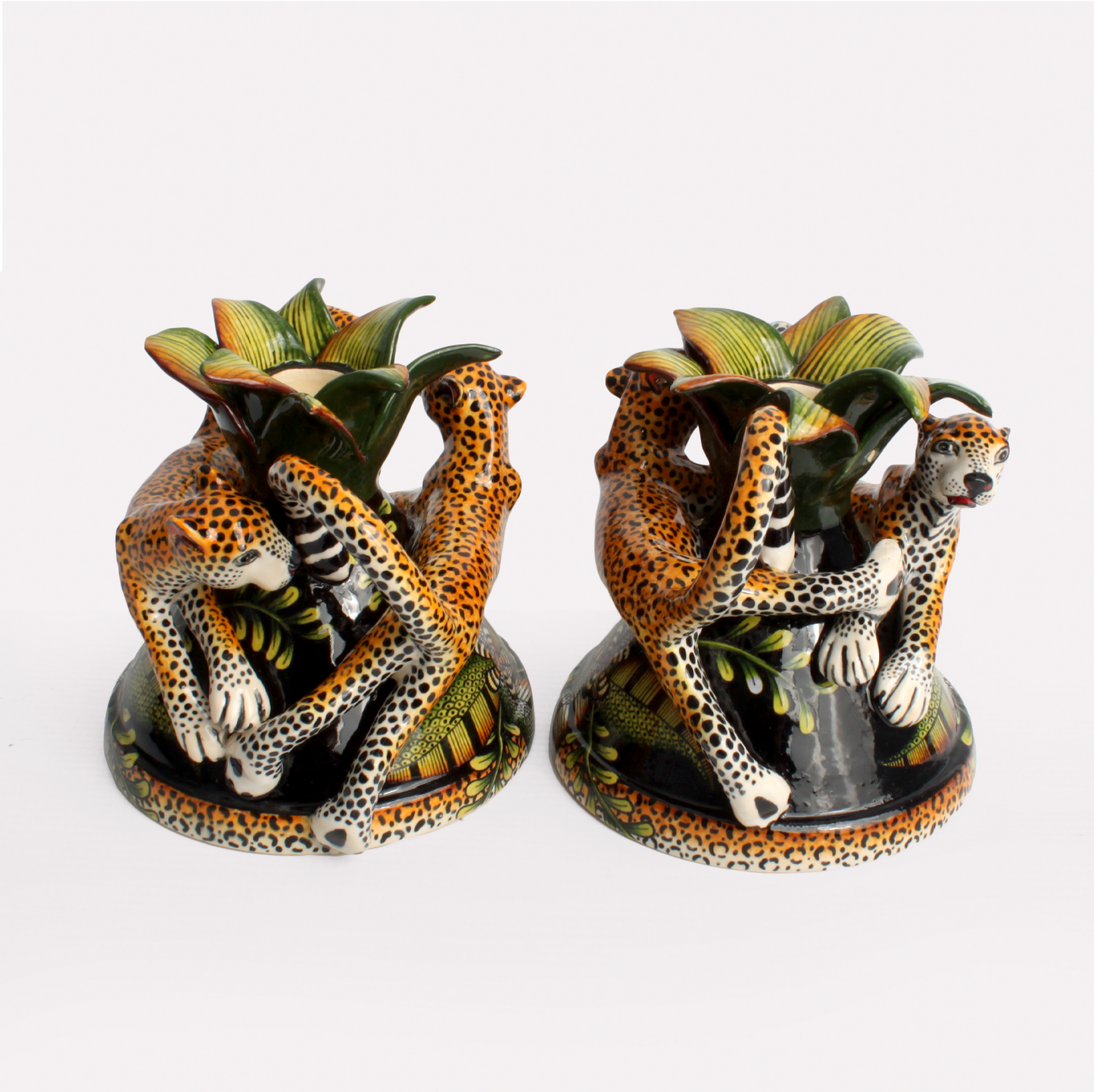 Leopard Candle Holders