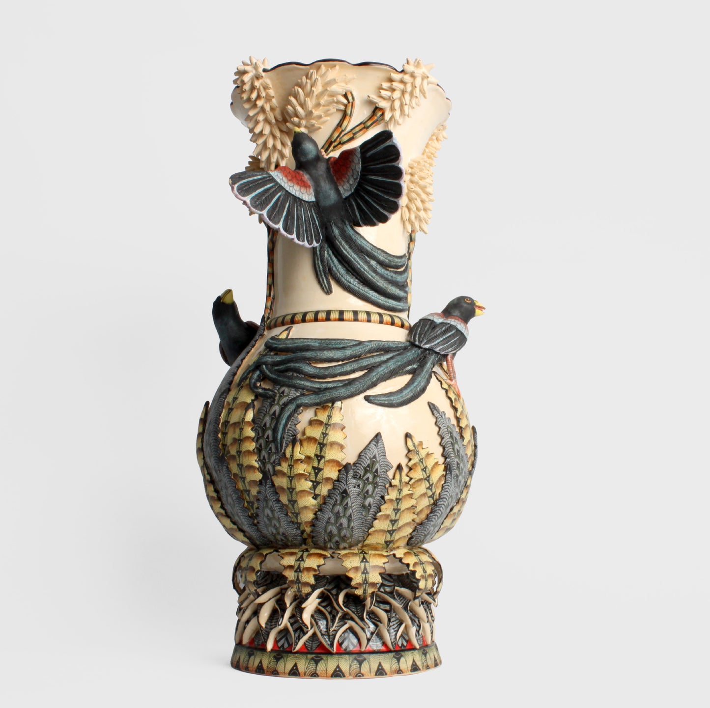 Long Tailed Widowbird Vase