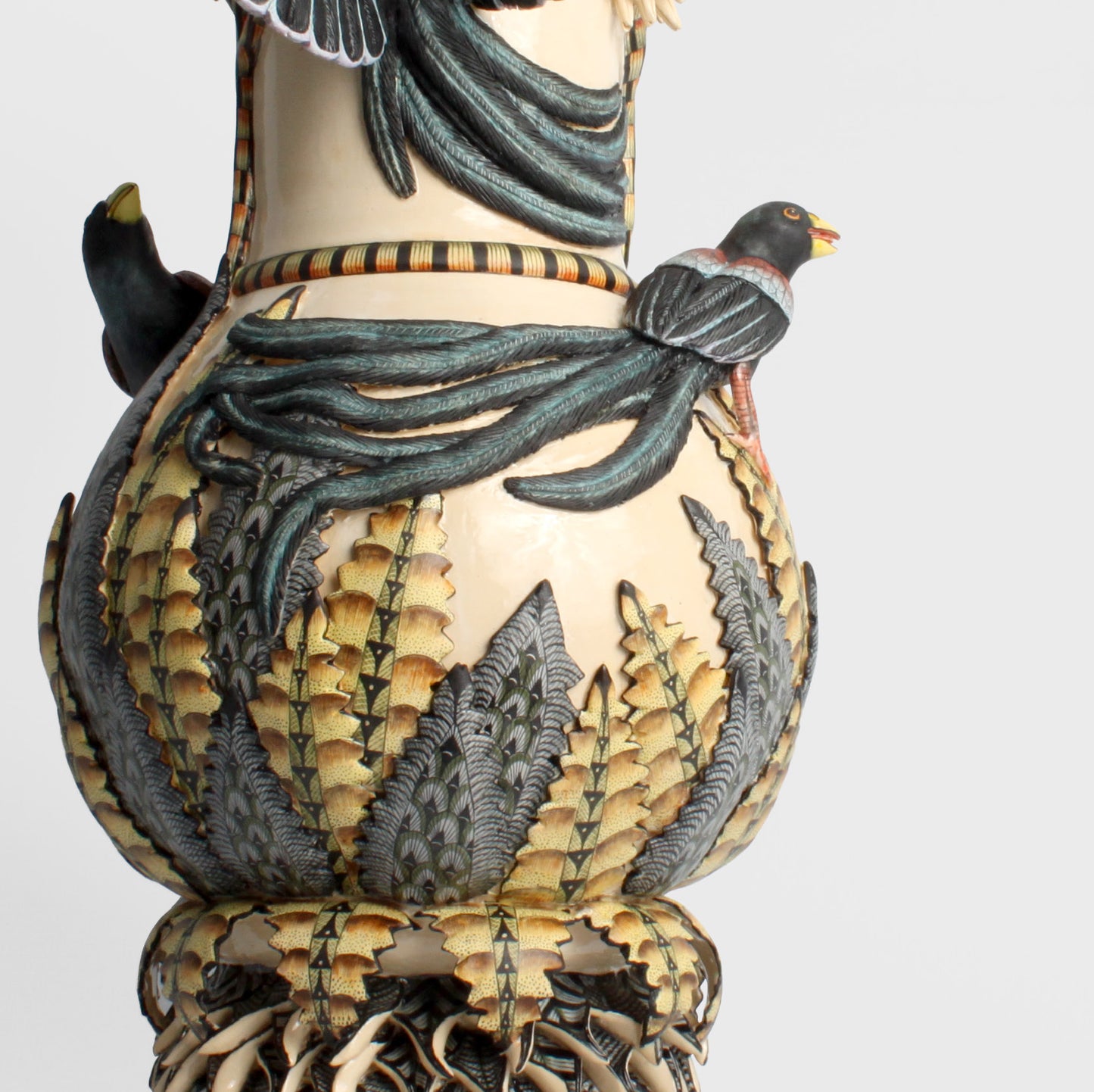 Long Tailed Widowbird Vase